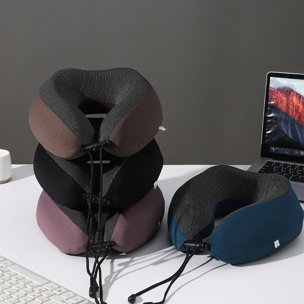 Memory foam travel neck pillow 