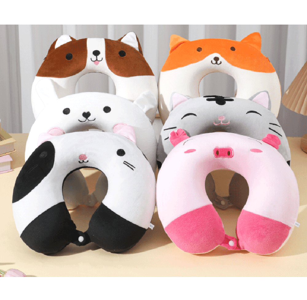 Memory foam travel neck pillow 